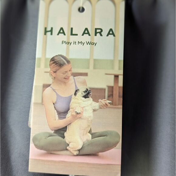Halara Mid Rise Side Pocket Drawstring Cut Out 2-in-1 Shorts Size M NWT - Picture 9 of 12